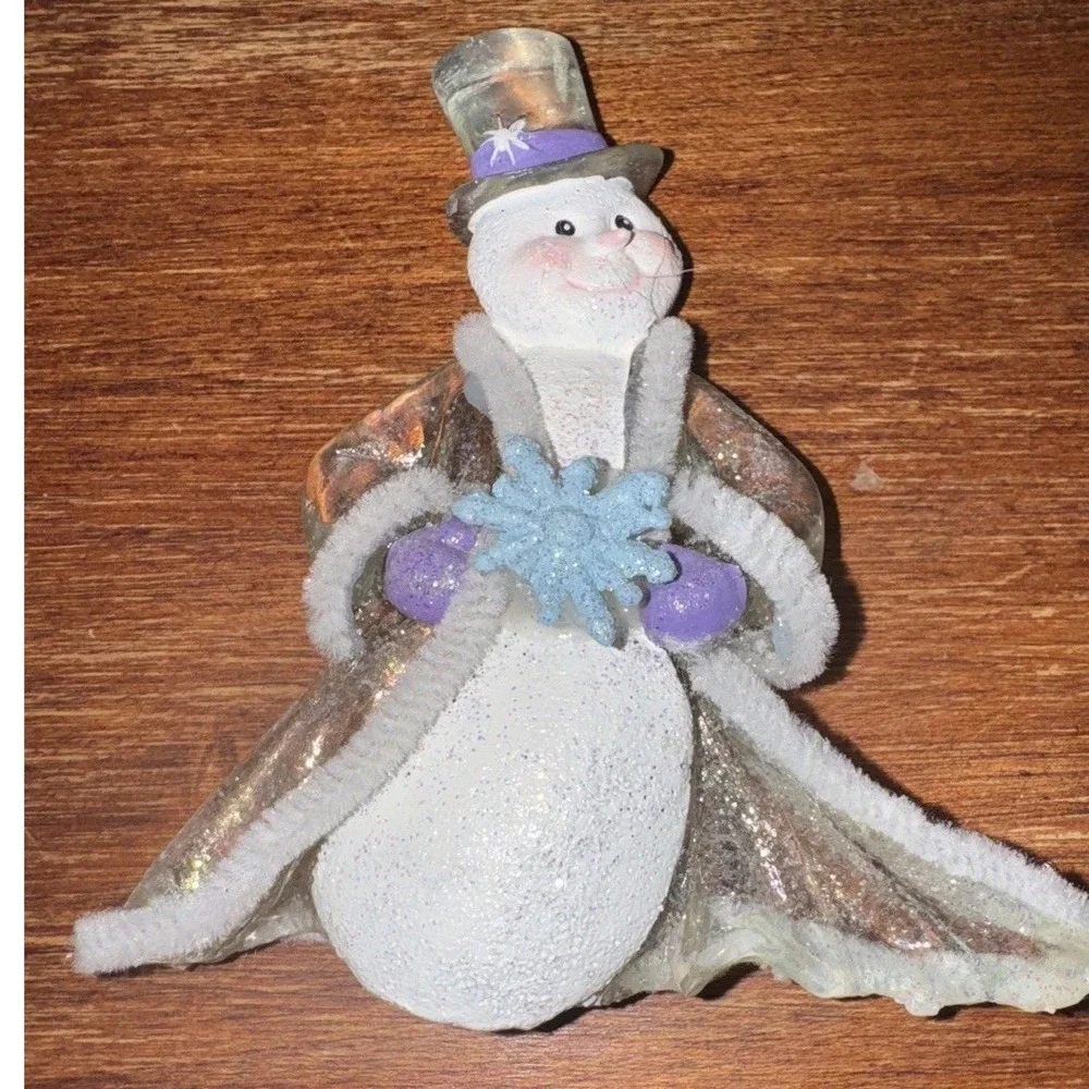 Vintage Figurine Snowman Ornament‎ 4